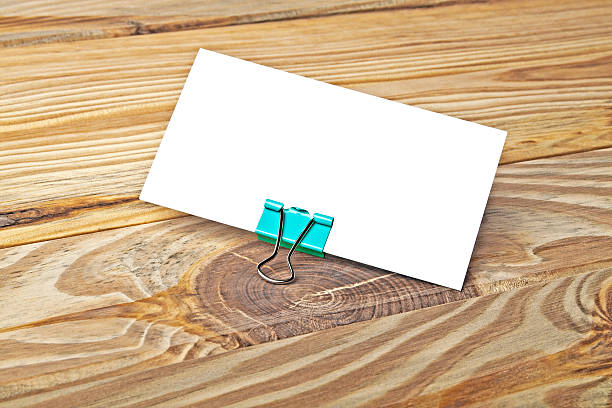 istock Business card on wooden background 531278427
