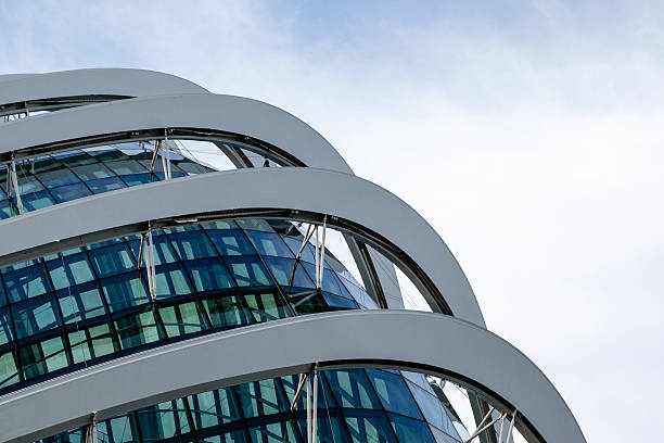 Flower Dome Exterior at Gardens By the Bay, Singapore Singapore, Singapore - December 9, 2014: Close up of Flower Dome exterior at Gardens by the Bay in Singapore. The dome is a 125 ft high indoor garden that features plants found in the mild, dry climate of the Mediterranean and other semi-arid tropical regions. gardens-by-the-bay-dome stock pictures, royalty-free photos & images