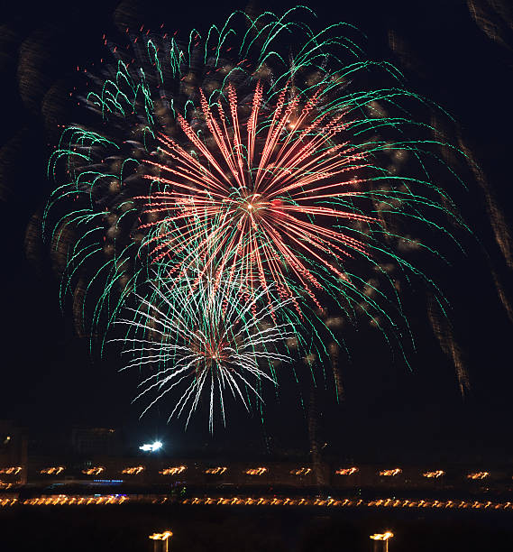 istock Beautiful fireworks in the night sky. 531280907
