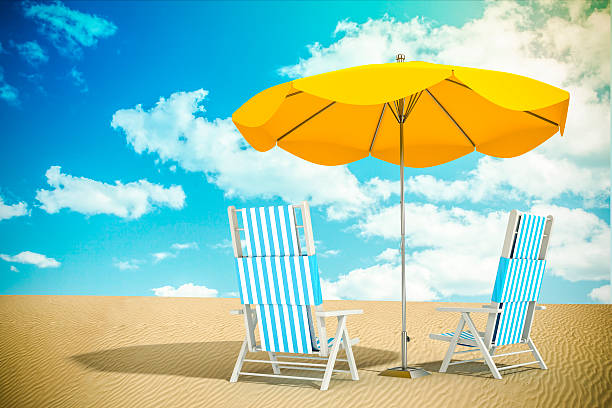 istock Sun loungers and umbrella 531282915