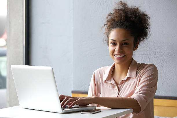 istock Young woman working on laptop in office 531289151