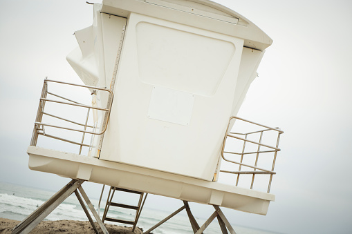 Life Guard tower with Blank Signs