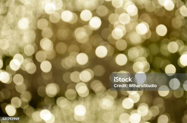 Beautiful Bokeh Of Christmas Tree Lights Vintage Style Stock Photo - Download Image Now