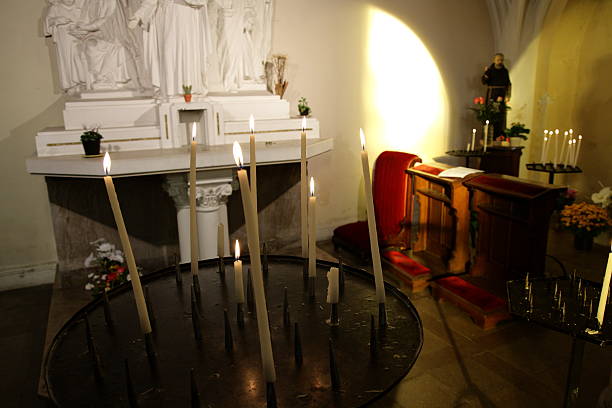 istock Candle in church 531294347
