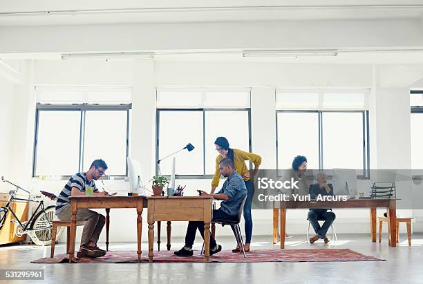 Its A Creative Environment Stock Photo - Download Image Now - Office, Crowded, Busy