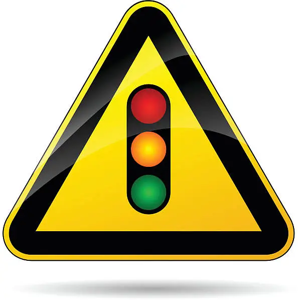 Vector illustration of traffic light