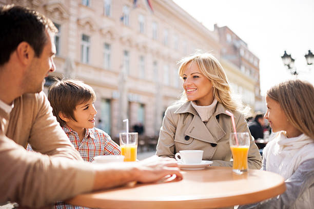 istock Family enjoying in the cafe. 531300929