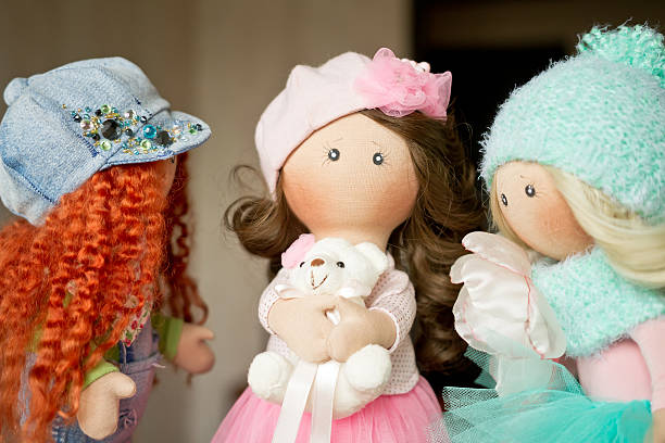 istock rag doll textile handmade with natural hair 531302762