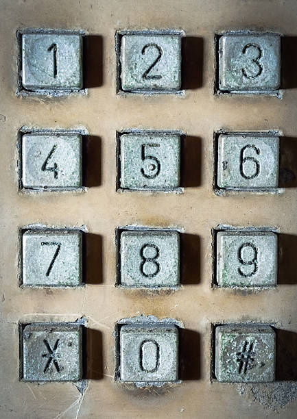 istock Old button number public telephone 531303962