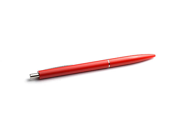 istock Red pen isolated on white background - stock photo 531306055