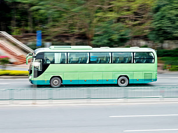 istock Tour bus on the road 531306282