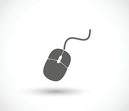 Computer mouse icon vector illustration