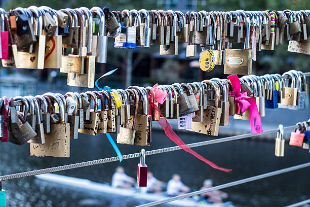 Love Locks - Forget Me Not stock photo