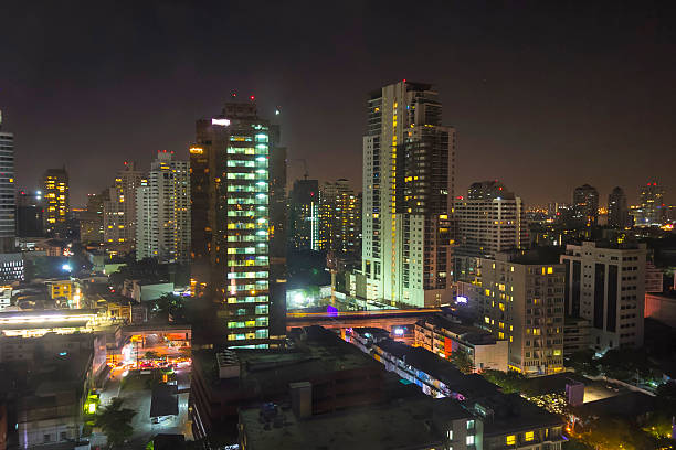 istock Night scean in cityscape at Bangkok 531307375
