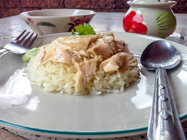 istock Thai food with rice and boiled chicken 531308558