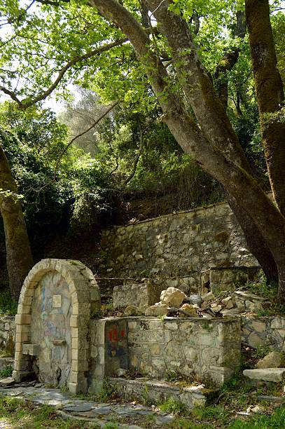 istock Old stone fountain in the campaign 531310070