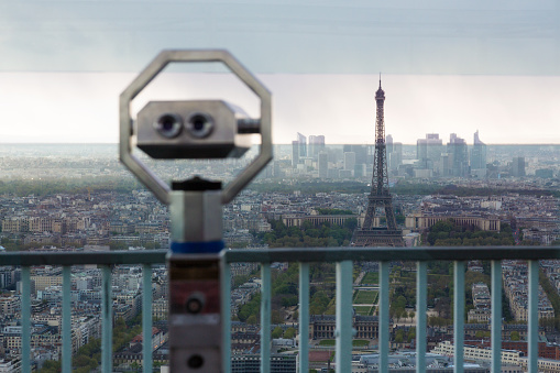 Observation deck overviewing Paris