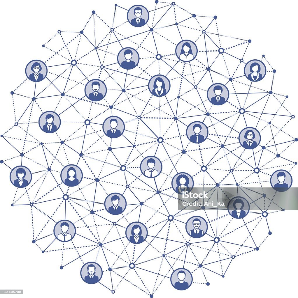 Social Network Vector illustration of  Social Network Audience stock vector
