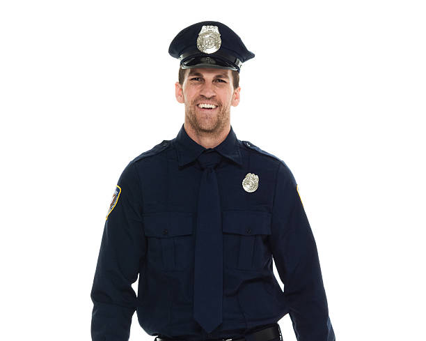 istock Cheerful police looking at camera 531315844