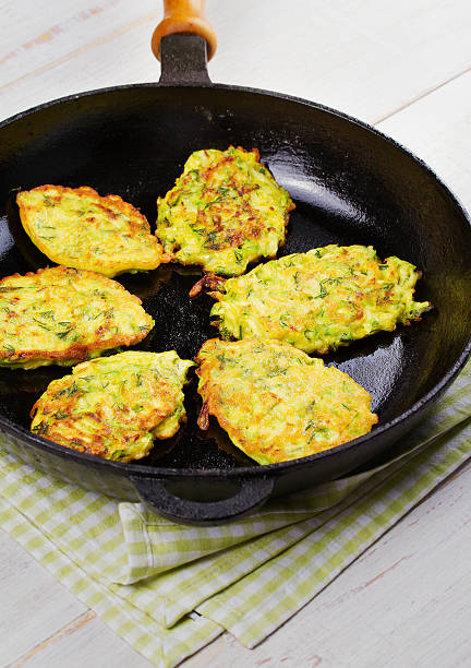 istock Zucchini Pancakes With  Sour Cream 531315912