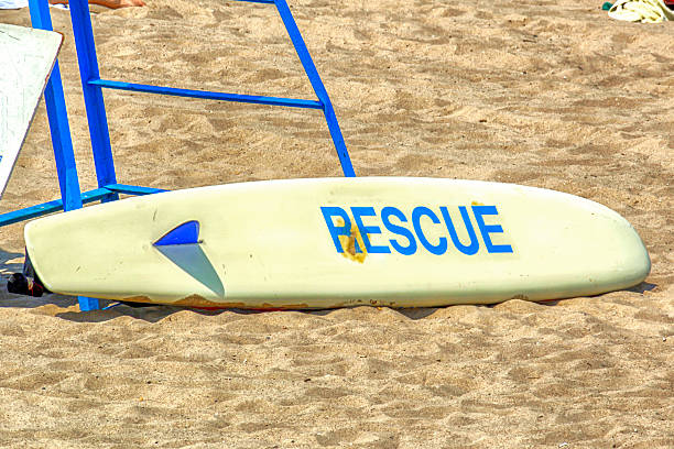 istock Surf rescue board on the beach in Port Huron, MI 531317668