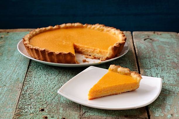 istock Homemade oldfashioned round pumpkin pie 531319276