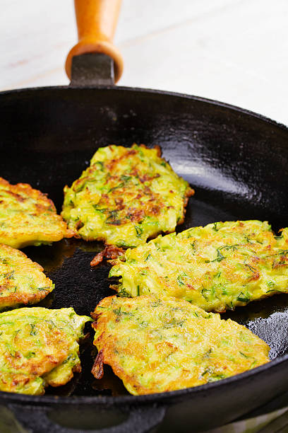 istock Zucchini Pancakes With  Sour Cream 531319444