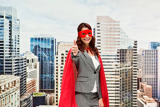 istock Smiling superhero showing thumbs up 531320012