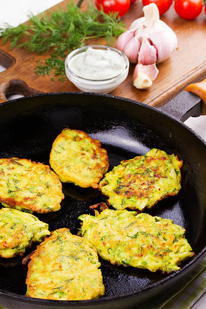 istock Zucchini Pancakes With  Sour Cream 531320070