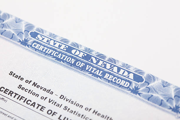 istock State of Nevada Vital Record 531320189