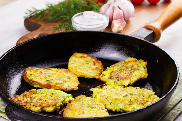istock Zucchini Pancakes With  Sour Cream 531320260
