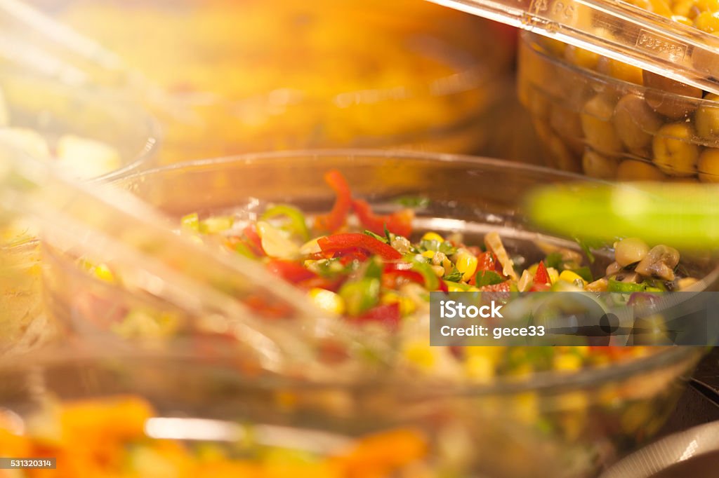 Luxury Salad Buffet Appetizer Stock Photo