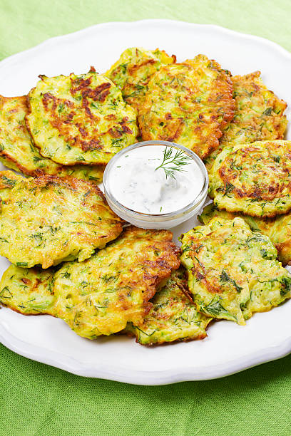 istock Zucchini Pancakes With  Sour Cream 531320806