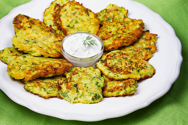 istock Zucchini Pancakes With  Sour Cream 531321190