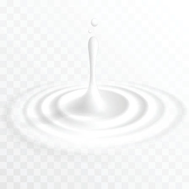 illustrazioni stock, clip art, cartoni animati e icone di tendenza di liquido bianco con superficie ondulata cm - ripple water waterdrop drop