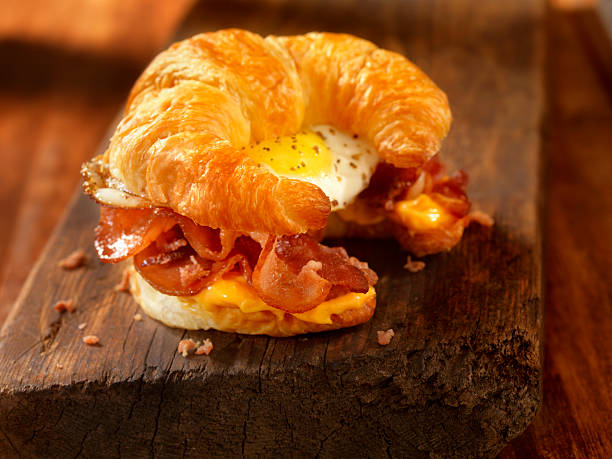 istock Croissant Breakfast Sandwich with Bacon,egg and Cheese 531324050