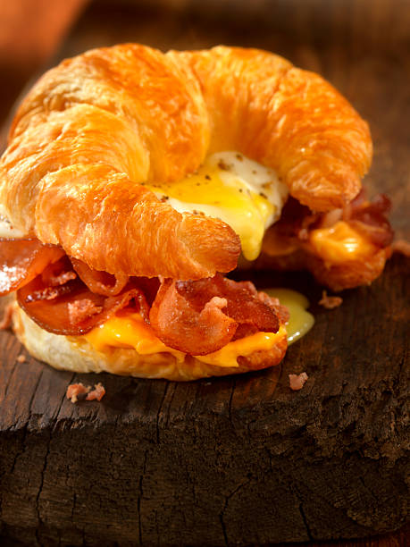 istock Croissant Breakfast Sandwich with Bacon,egg and Cheese 531324326