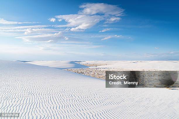 White Sands National Monument Desert Dunes Stock Photo - Download Image Now - White Sands National Park, Desert Area, New Mexico
