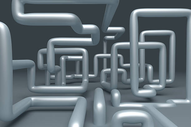 istock 3D abstract  illustration of pipelines 531325806