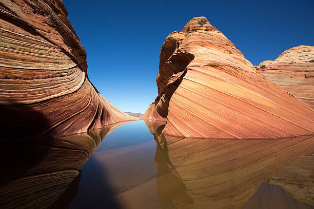 istock reflection in the rain created lake in coyote butte arizoa 531327382