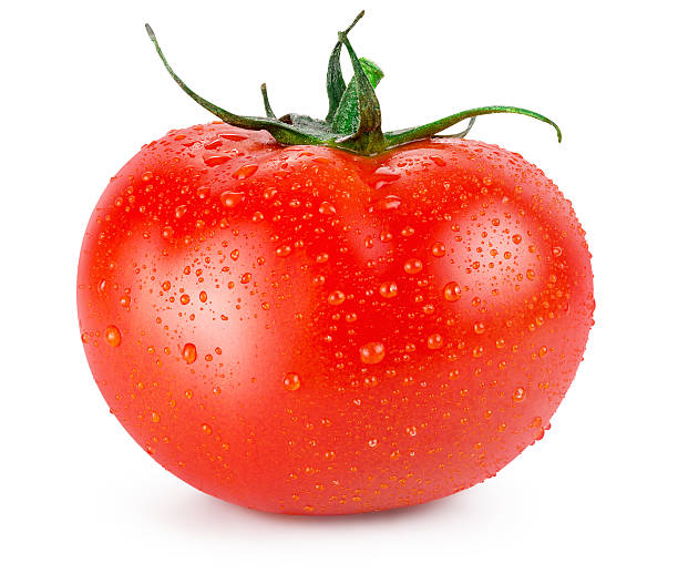 istock tomato with water drops isolated on a white background 531328898