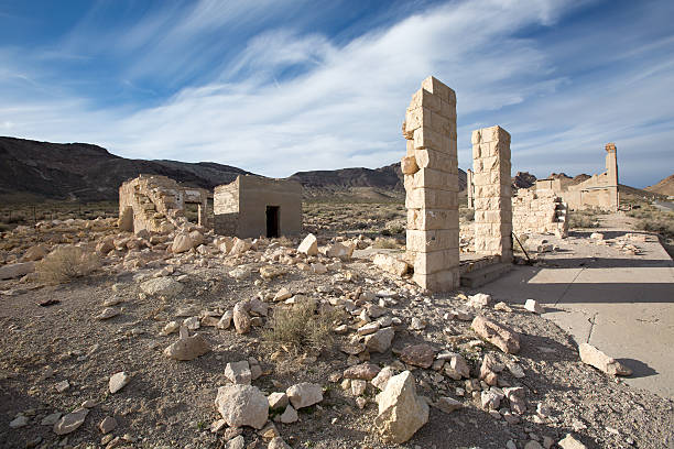 istock abandoned  structures in rhyolite ghost town death valley 531329110