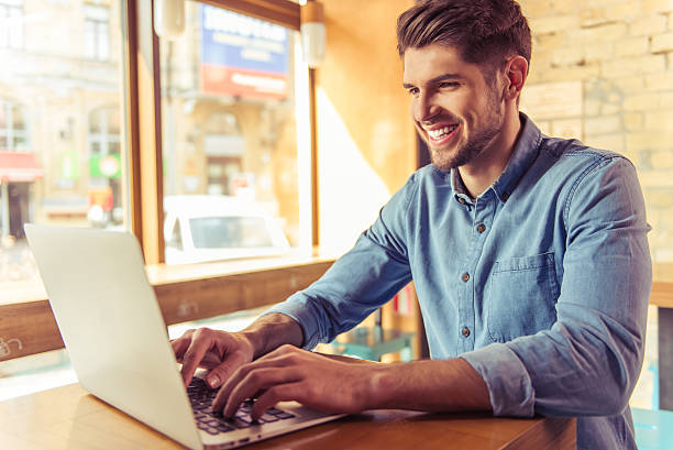 istock Young businessman in the cafe 531329384