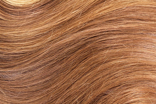 istock Beautiful shiny brown hair close-up. Texture 531330770