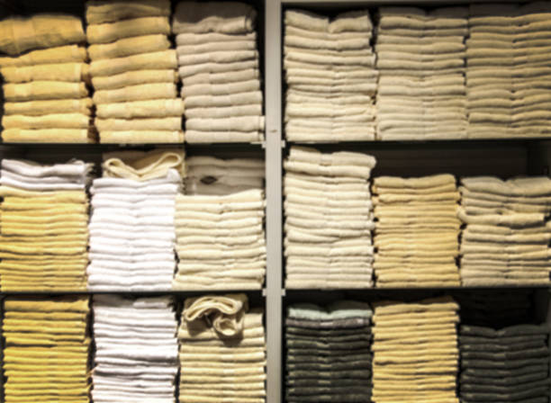 istock blur towel in shelf 531331857