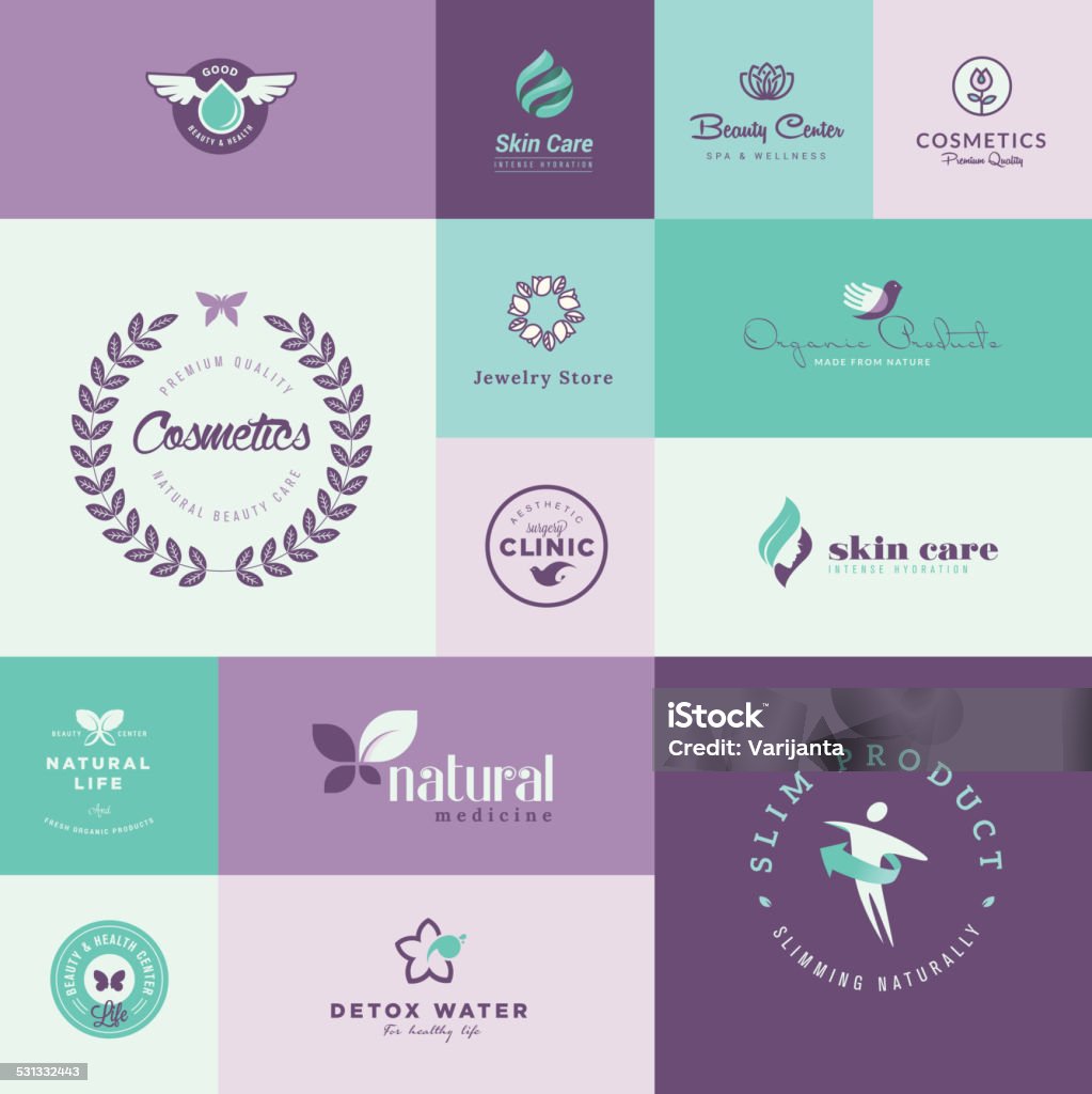 Set of modern flat design beauty and healthcare icons Set of vector flat design beauty and healthcare icons 2015 stock vector