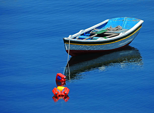 Boat on Lake Titicaca, Bolivia, Isla del Sol.