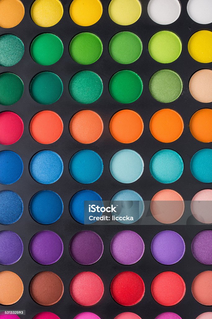 explosion of color Reticulation with bright shades for eyes Artist's Palette Stock Photo