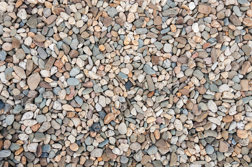 Background ot texture made of multicolored pebbles