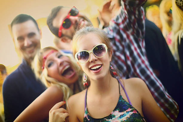 istock Group of people having fun at concert. 531333043